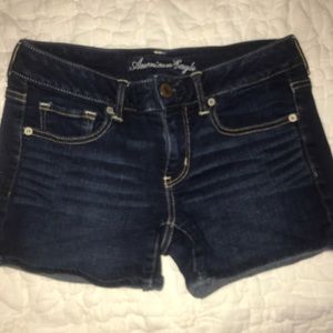 AE denim shorts